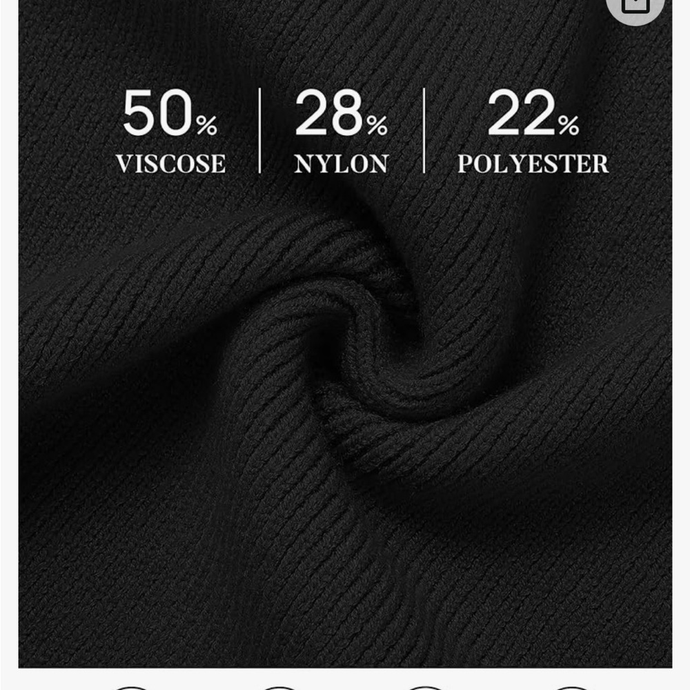 Amazon Zesica Black Sweater Dress Size L - Picture 8 of 8